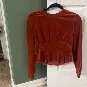 BCBGeneration Terracotta Long Sleeve Top